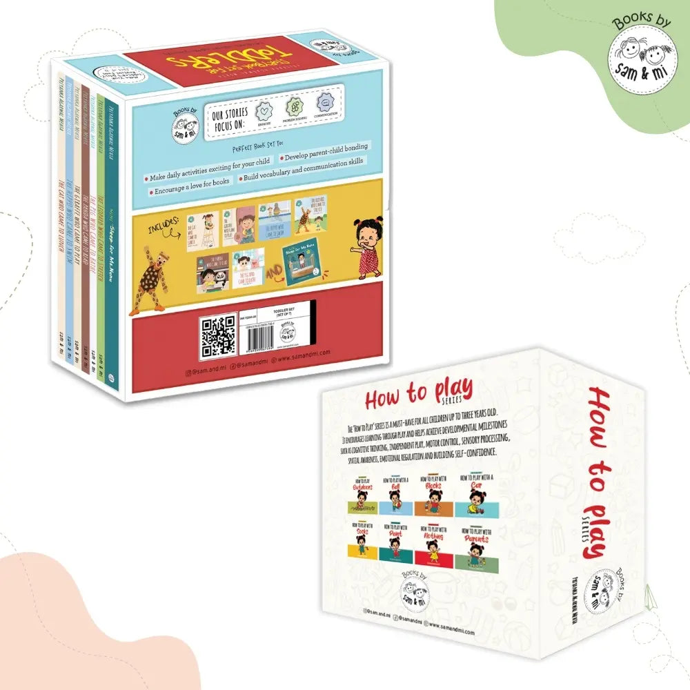 SAM &amp; MI - First Steps Library Set: Early Learning Board Books for Toddlers