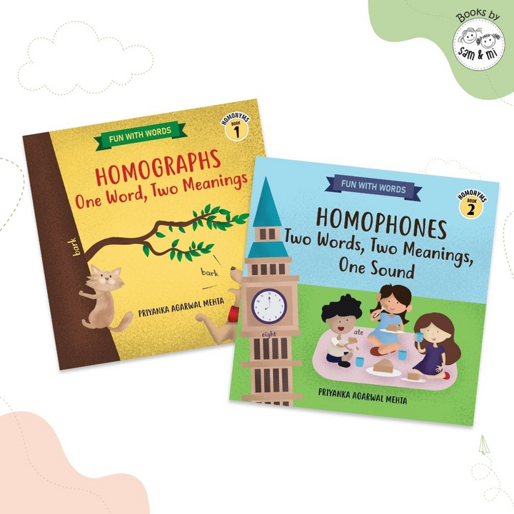SAM &amp; MI - Fun with Words: Set of 2 Early Learning Books for Kids