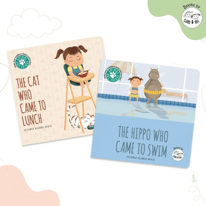 SAM &amp; MI - Board Books for Baby Shower Gifts: Short Story Books