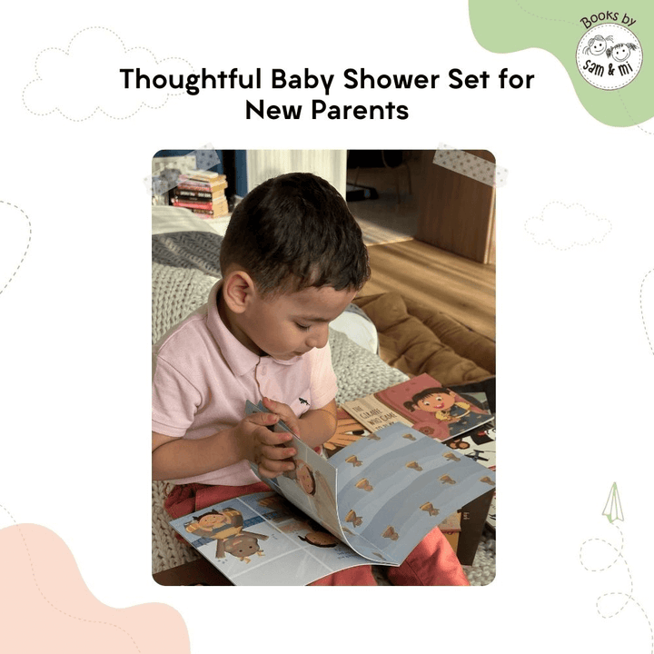 SAM &amp; MI - Board Books for Baby Shower Gifts: Short Story Books