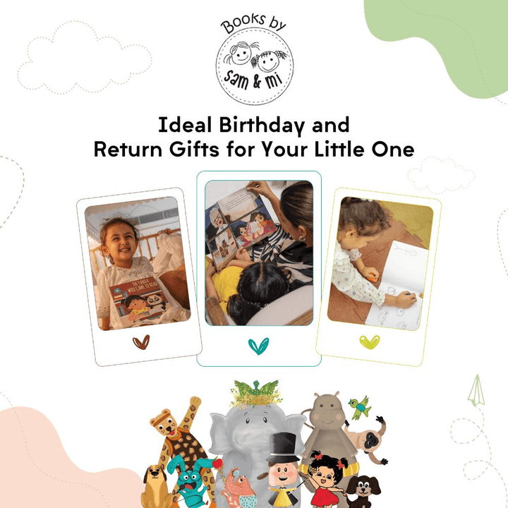SAM &amp; MI - Board Books for Baby Shower Gifts: Short Story Books
