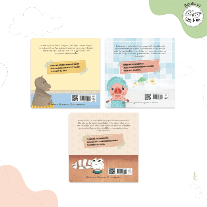 SAM &amp; MI - Baby Shower Gift Set Combo 3: Story Books for Kids