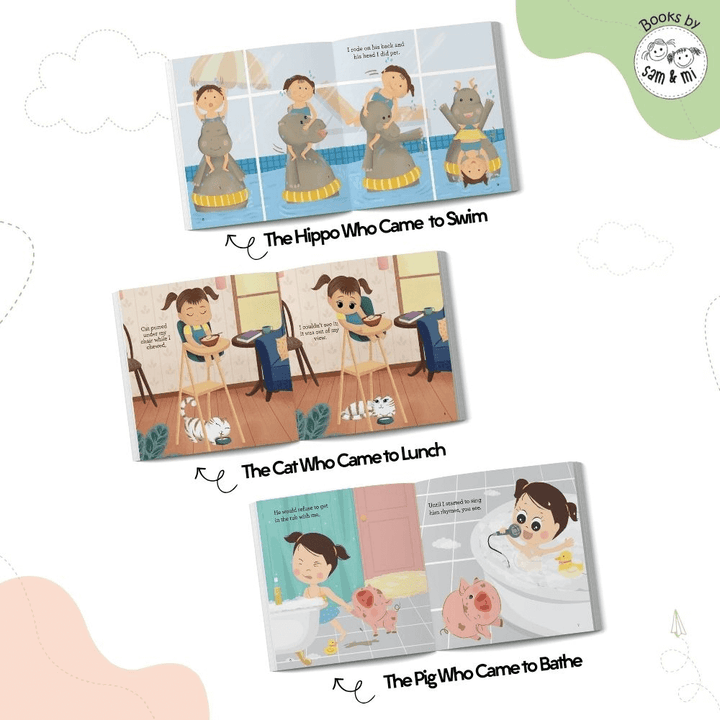 SAM &amp; MI - Baby Shower Gift Set Combo 3: Story Books for Kids