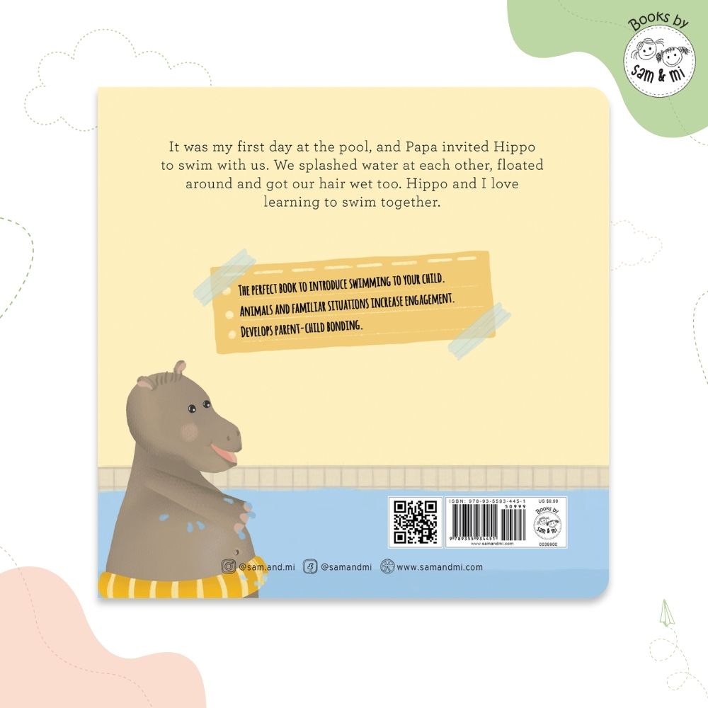 SAM & MI - The Hippo Who Came to Swim: Board Books for Toddlers