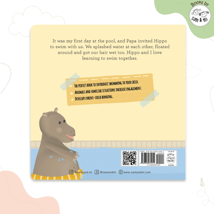 SAM &amp; MI - The Hippo Who Came to Swim: Board Books for Toddlers