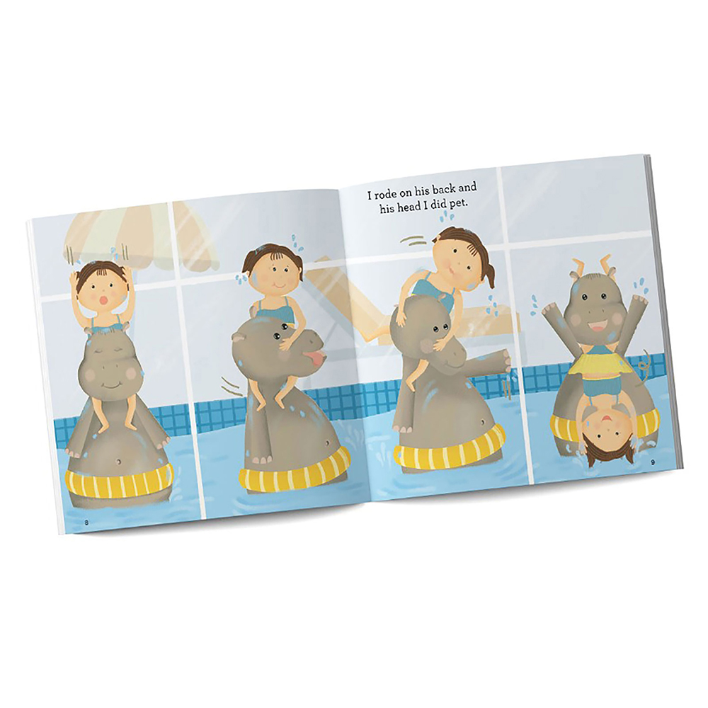 Sam and Mi The Hippo Who Came to Swim Board Book for Kids, 0-3 yrs