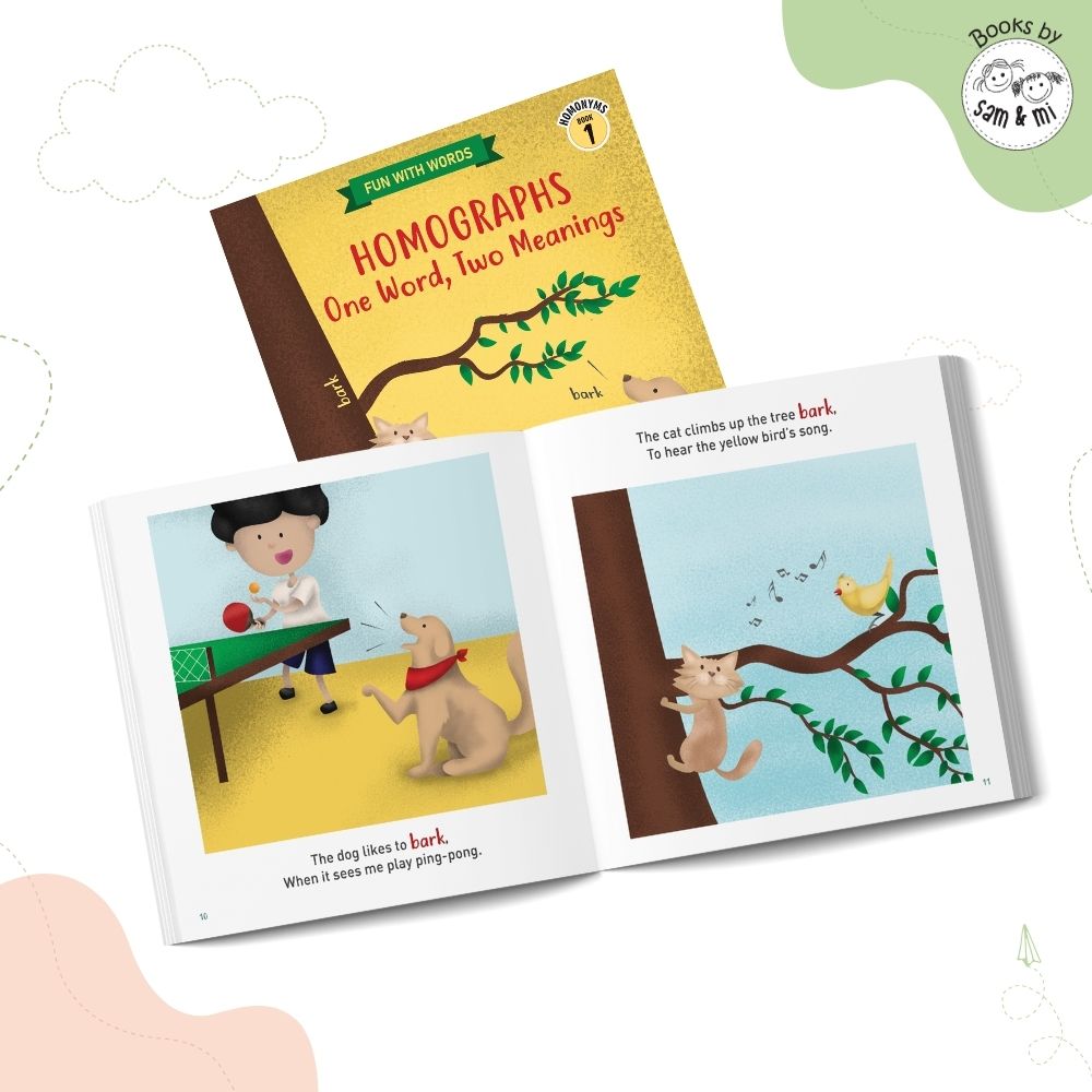 SAM & MI - Homographs: One Word, Two Meanings: Early Learning Book for Kids