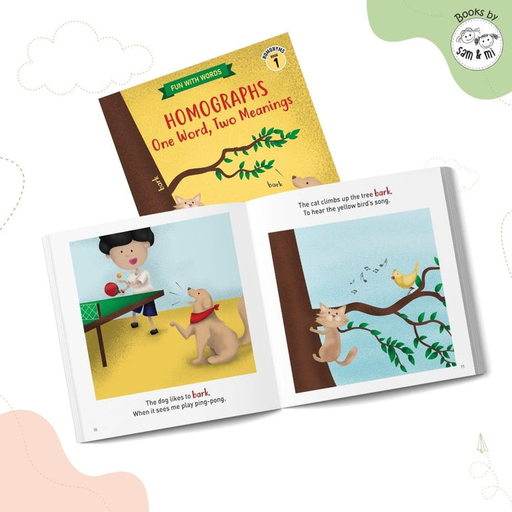 SAM &amp; MI - Homographs: One Word, Two Meanings: Early Learning Book for Kids