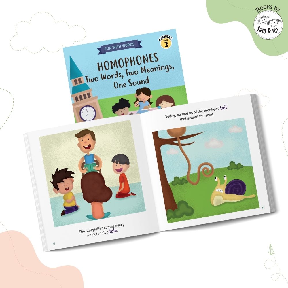 SAM & MI - Homophones: Two Words, Two Meanings, One Sound: Early Learning Book for Kids