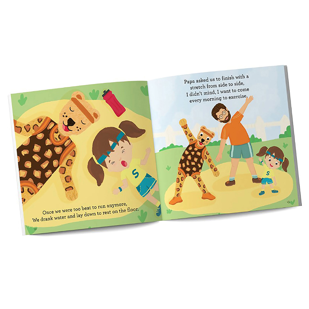 Sam and Mi The Leopard Who Came To Stretch Board Book for Kids, 0-3 yrs