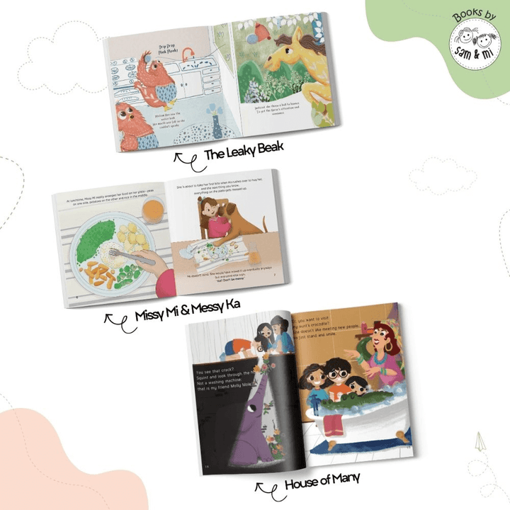 SAM &amp; MI - Mini Storybook Set for Kids &amp; Children