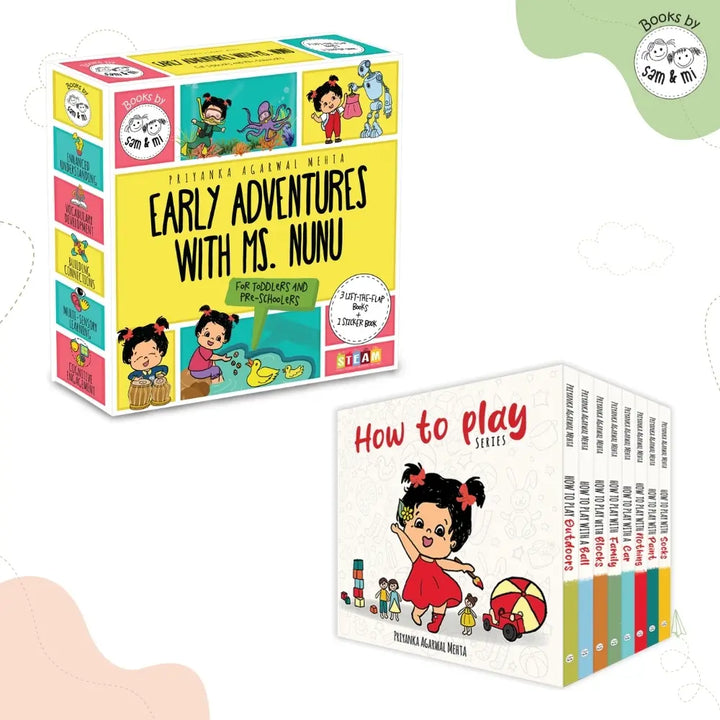 SAM &amp; MI - Montessori Book Set: Early Learning and Exploration for Toddlers
