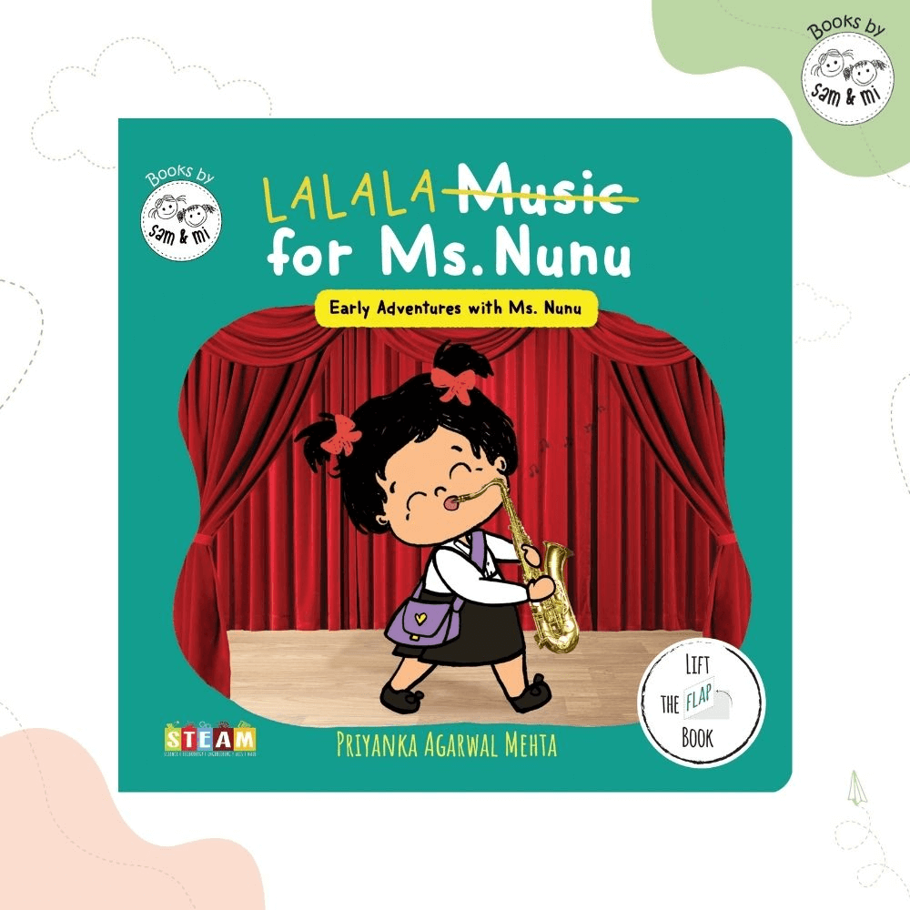 SAM &amp; MI - Music for Ms. Nunu: STEM Lift-the-Flap Board Book for Kids