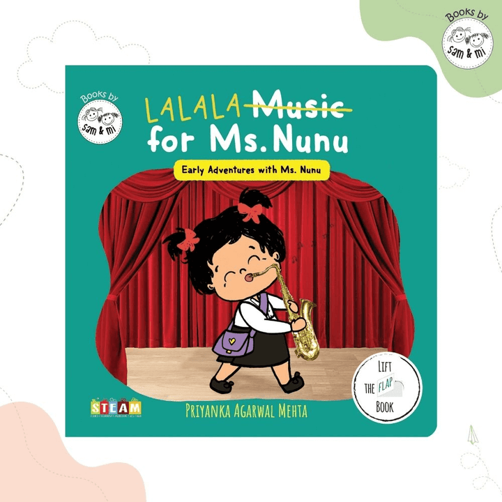 SAM &amp; MI - Music for Ms. Nunu: STEM Lift-the-Flap Board Book for Kids