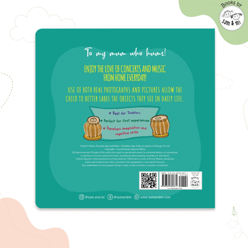 SAM &amp; MI - Music for Ms. Nunu: STEM Lift-the-Flap Board Book for Kids