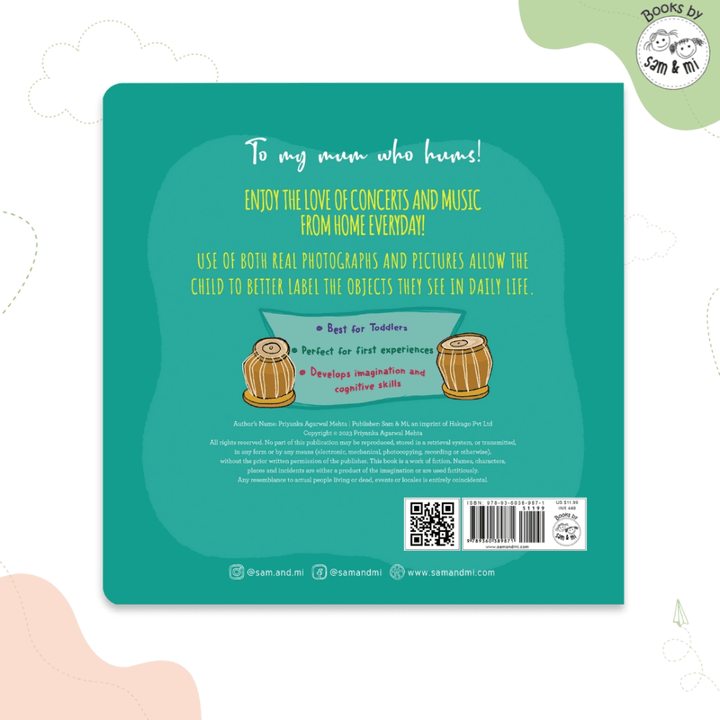 SAM &amp; MI - Music for Ms. Nunu: STEM Lift-the-Flap Board Book for Kids