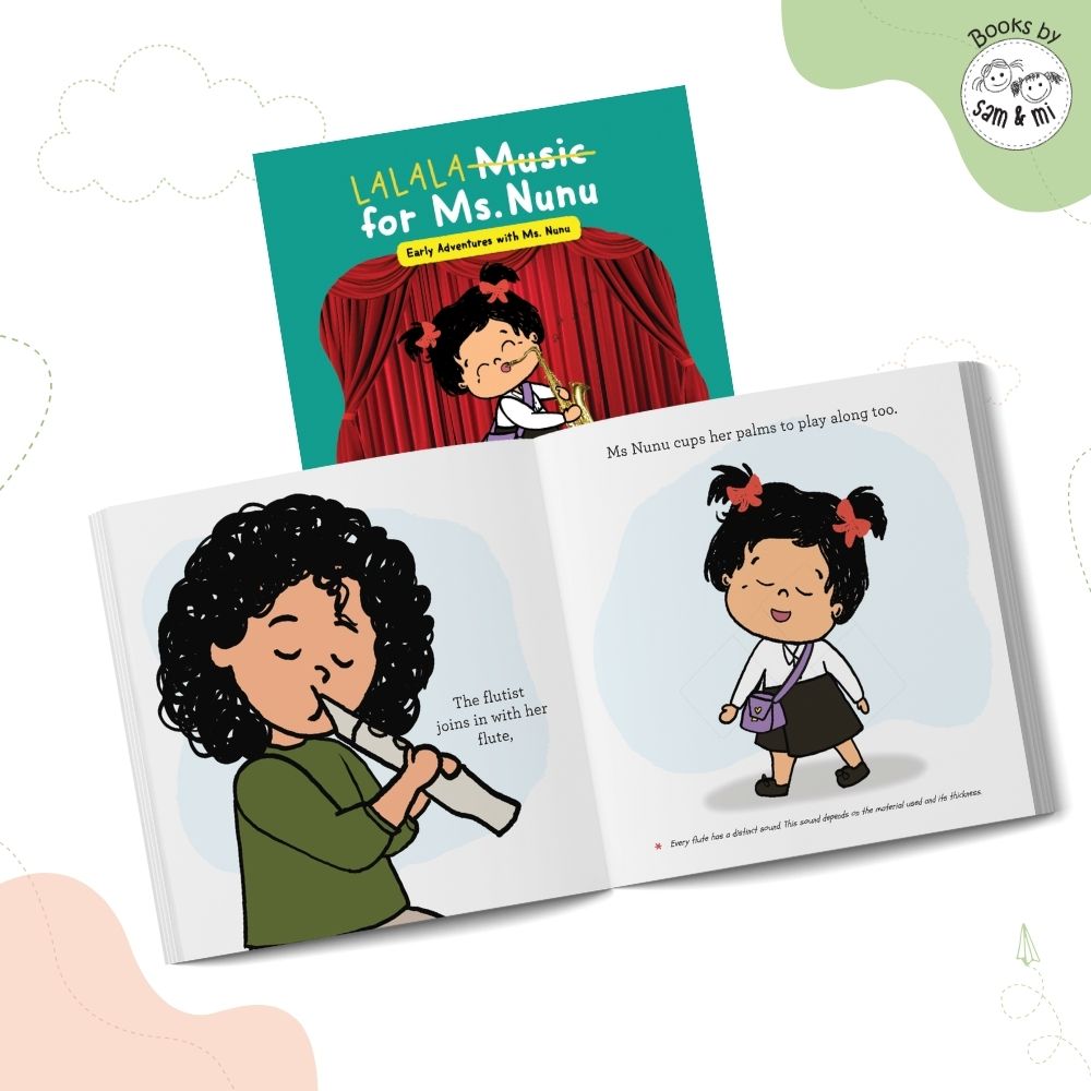 SAM & MI - Music for Ms. Nunu: STEM Lift-the-Flap Board Book for Kids