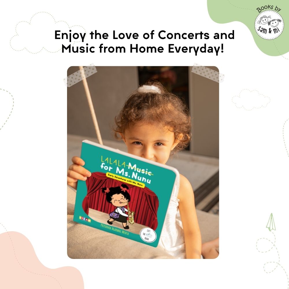 SAM & MI - Music for Ms. Nunu: STEM Lift-the-Flap Board Book for Kids