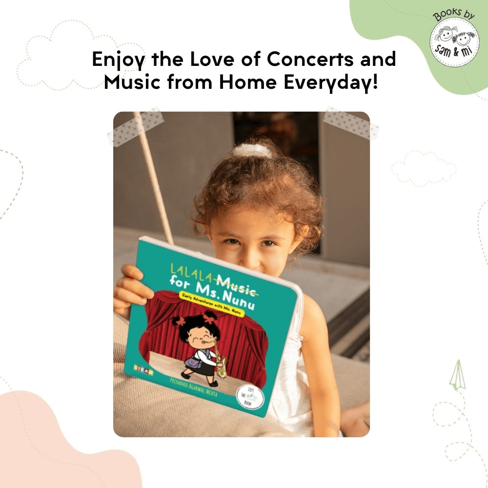 SAM &amp; MI - Music for Ms. Nunu: STEM Lift-the-Flap Board Book for Kids