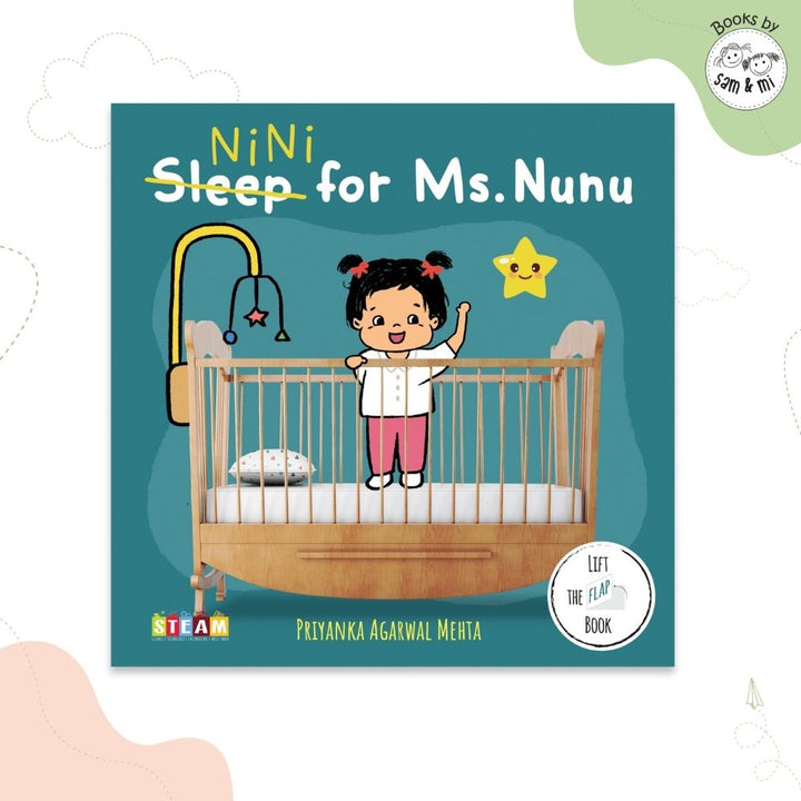 SAM &amp; MI - Nini for Ms. Nunu: Lift-the-Flap Board Book for Kids on Bedtime Routine