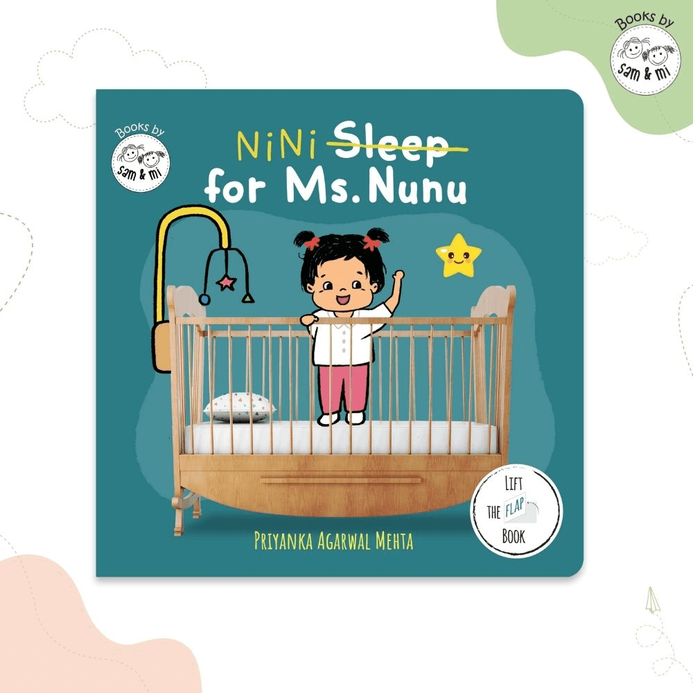 SAM &amp; MI - Nini for Ms. Nunu: Lift-the-Flap Board Book for Kids on Bedtime Routine