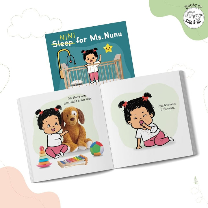 SAM &amp; MI - Nini for Ms. Nunu: Lift-the-Flap Board Book for Kids on Bedtime Routine