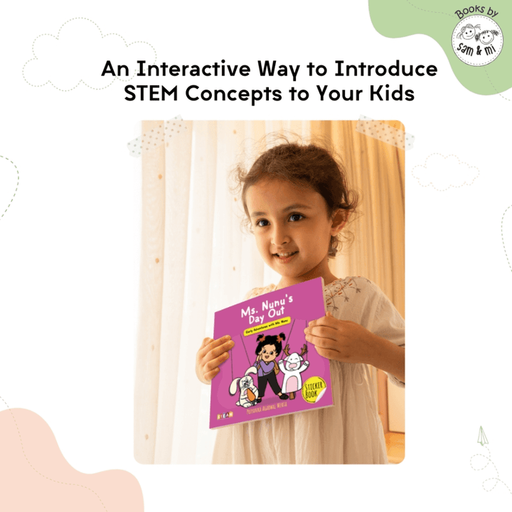 SAM &amp; MI - Early Adventures with Ms. Nunu: Set of 4 Interactive Book for Kids