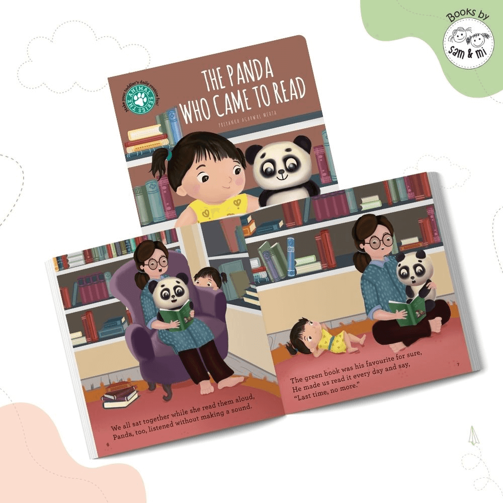 SAM &amp; MI - The Panda Who Came to Read: Board Books for Toddlers