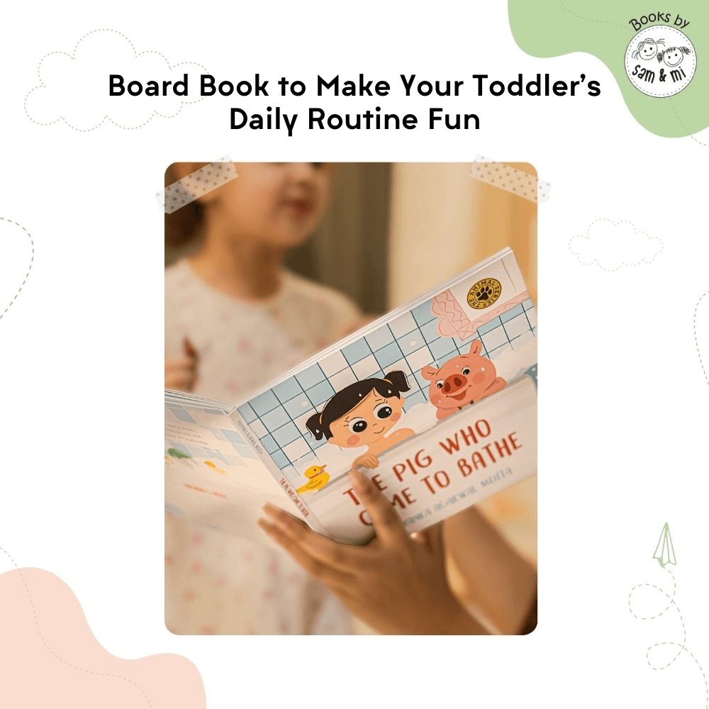 SAM &amp; MI - The Pig Who Came to Bathe: Board Books for Toddlers