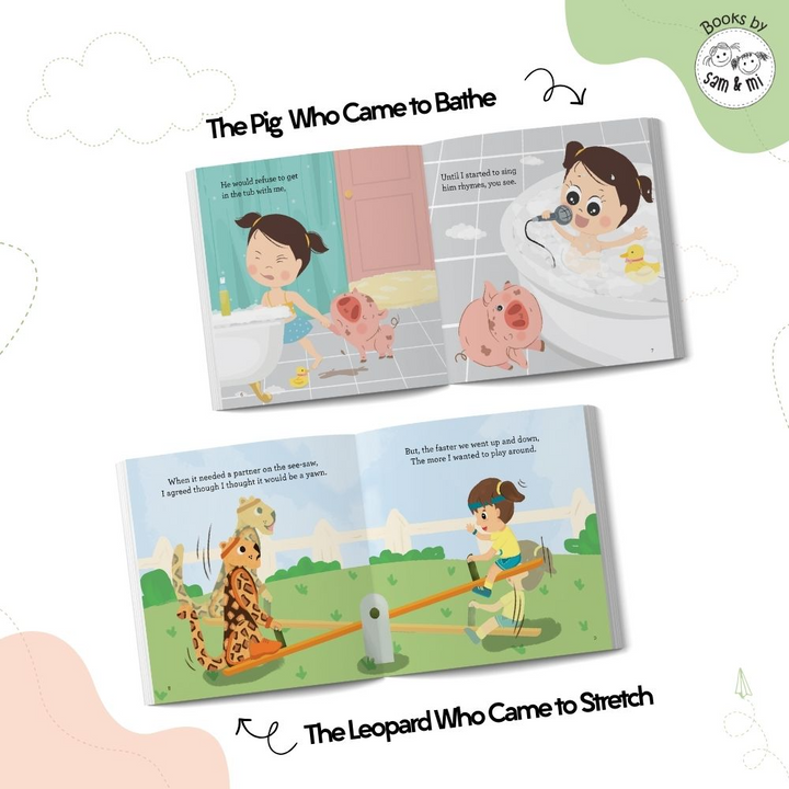 SAM &amp; MI - Board Books for Return Gifting: Interactive Books for Babies