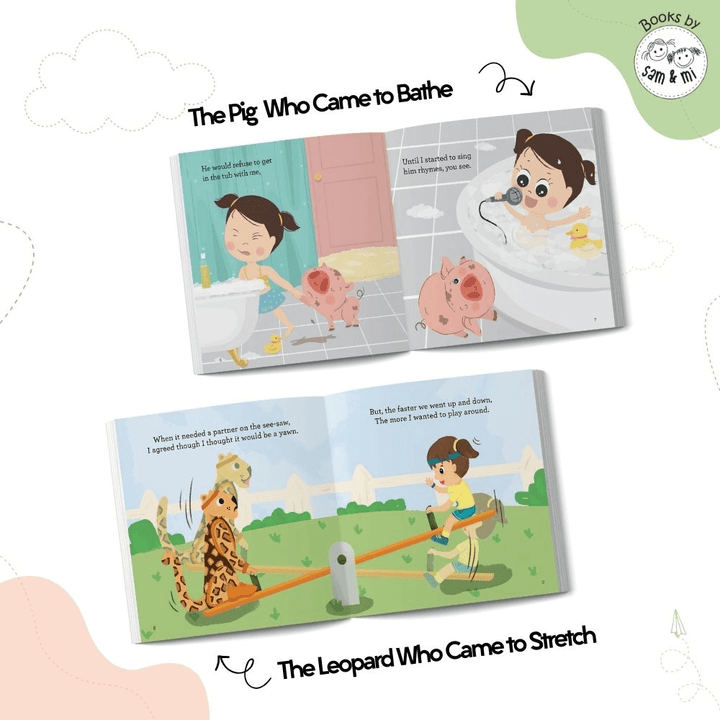 SAM &amp; MI - Board Books for Return Gifting: Interactive Books for Babies