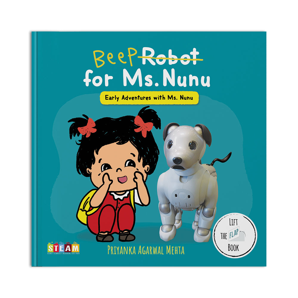 SAM & MI Robot for Ms. Nunu: STEM Lift-the-Flap Board Book, 0-4 years