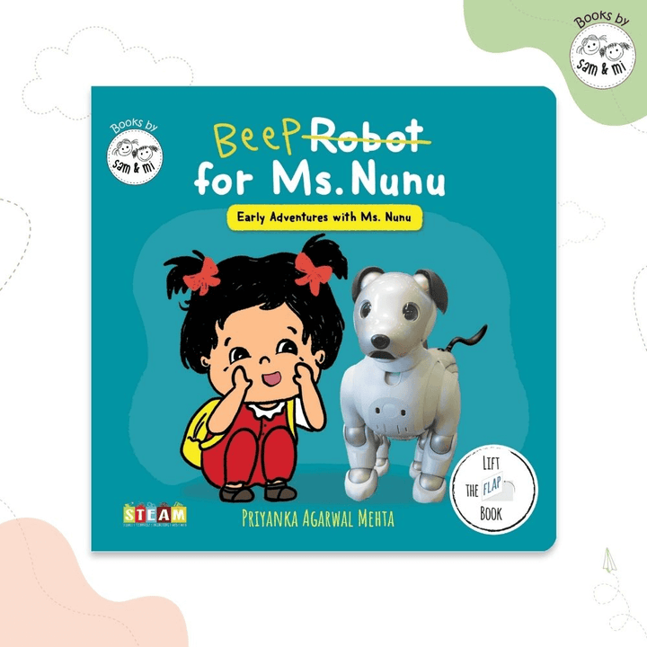 SAM &amp; MI - Robot for Ms. Nunu: STEM Lift-the-Flap Board Book for Kids