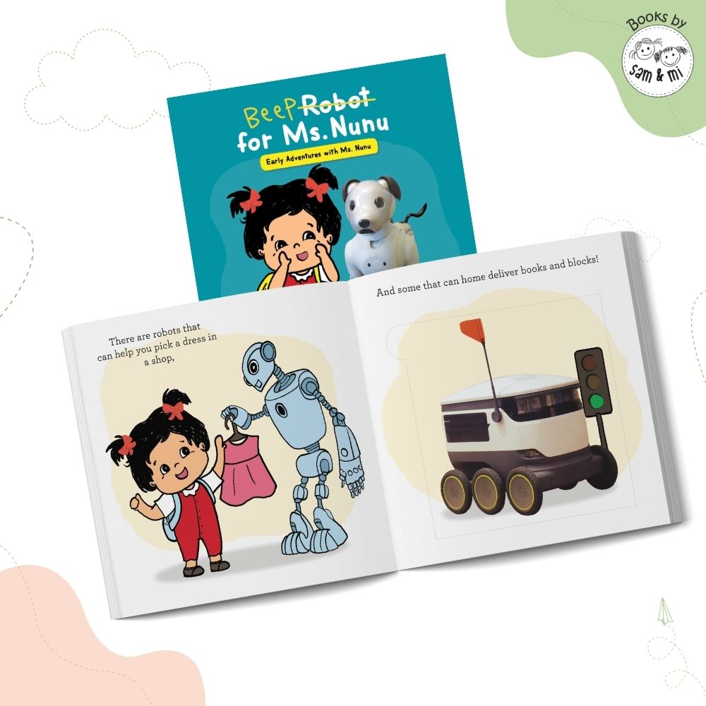 SAM & MI - Robot for Ms. Nunu: STEM Lift-the-Flap Board Book for Kids