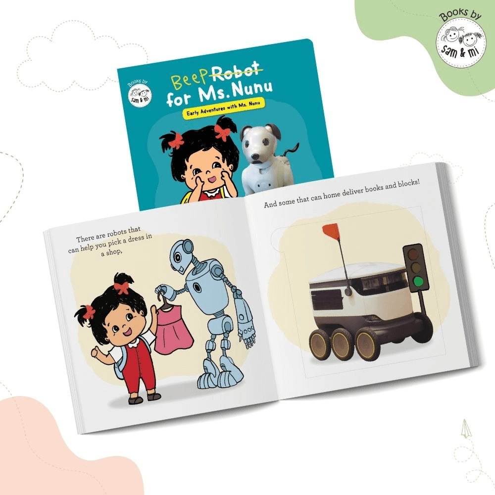 SAM &amp; MI - Robot for Ms. Nunu: STEM Lift-the-Flap Board Book for Kids