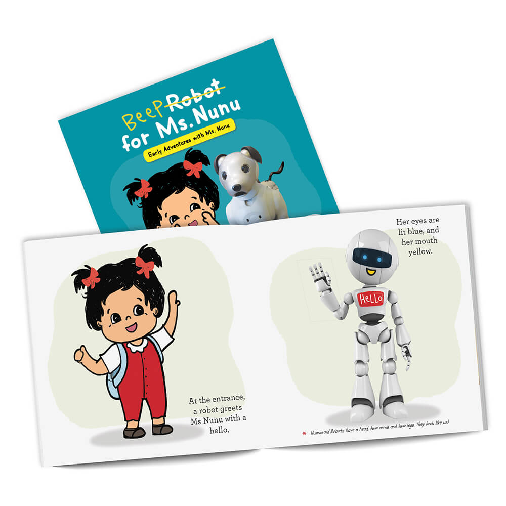 SAM & MI Robot for Ms. Nunu: STEM Lift-the-Flap Board Book, 0-4 years