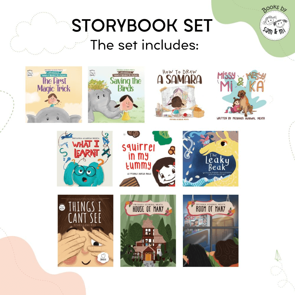 SAM &amp; MI - Storybook Set for 3-8 Years Old Children (Set of 10)