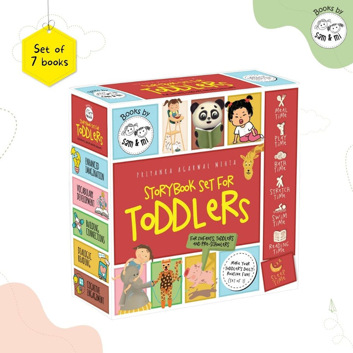 SAM &amp; MI - Toddlers Book Set: Board Book for Kids on Daily Fun Routine