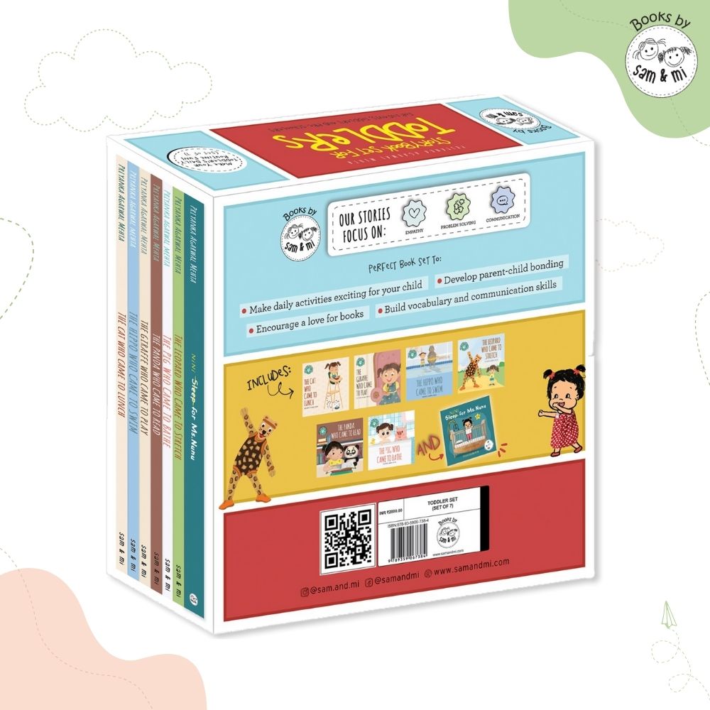 SAM & MI - Toddlers Book Set: Board Book for Kids on Daily Fun Routine