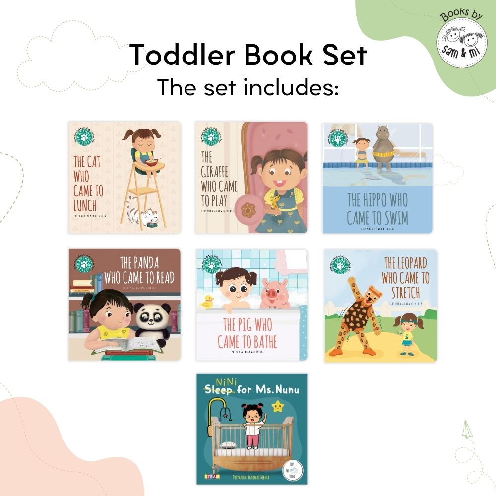 SAM & MI - Toddlers Book Set: Board Book for Kids on Daily Fun Routine