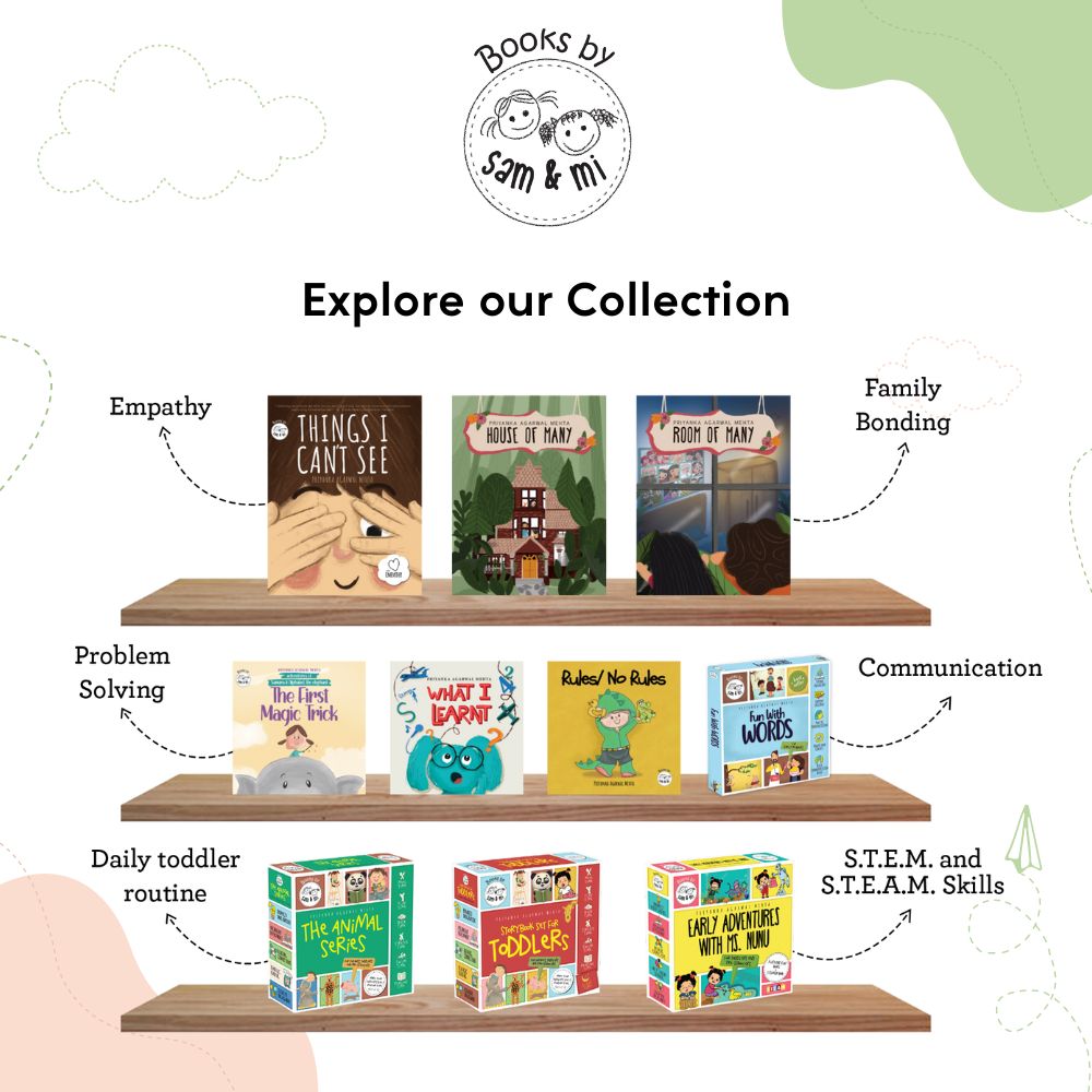 SAM & MI - Toddlers Book Set: Board Book for Kids on Daily Fun Routine