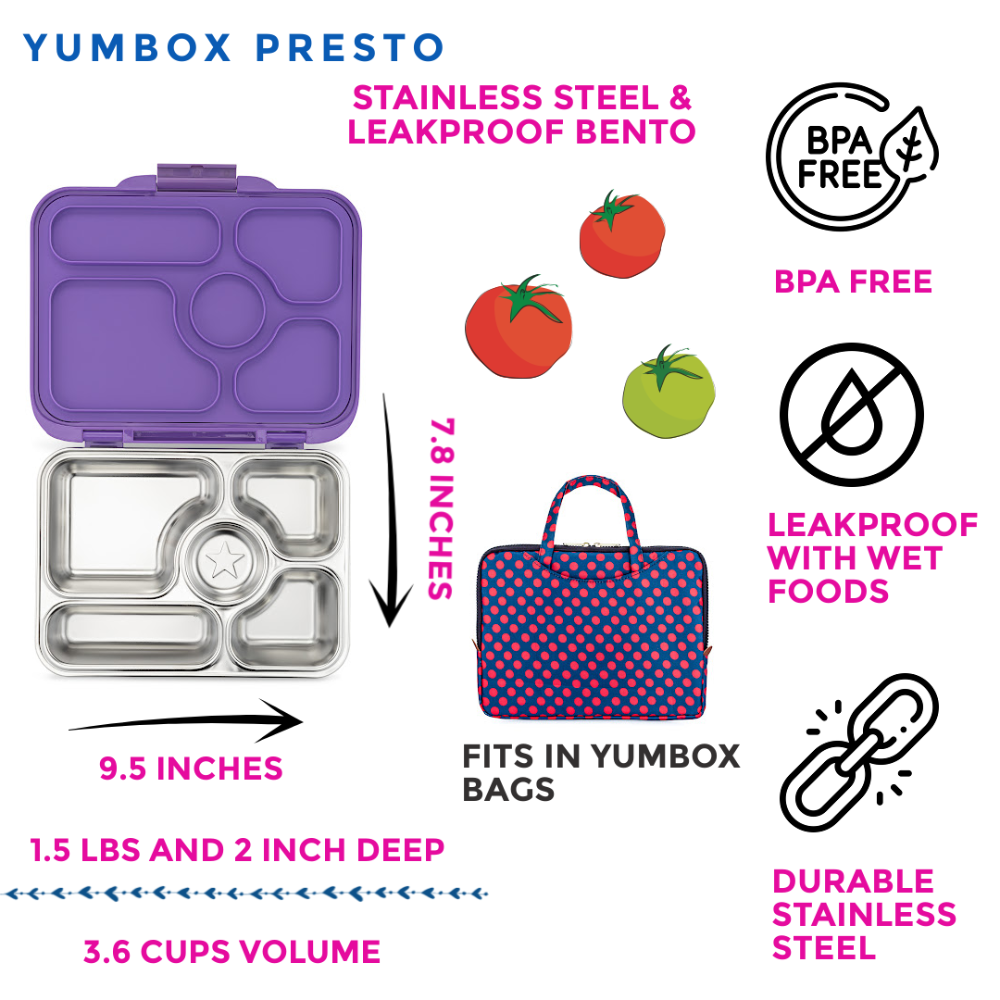 Yumbox Presto Stainless Steel Bento Box