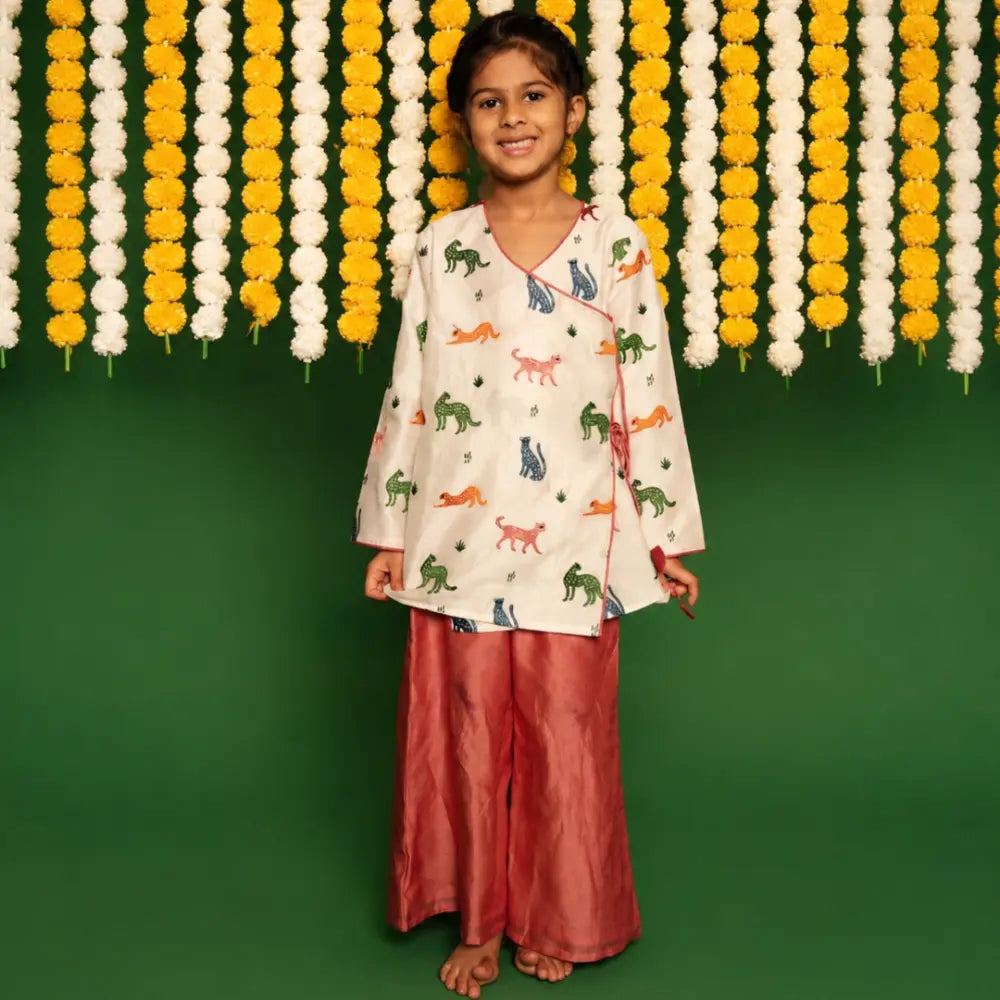 Dulaar Chanderi Sharara Set | Embroidered - Panther Party