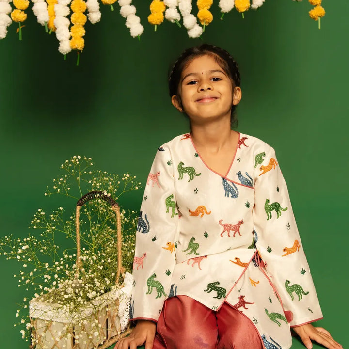 Dulaar Chanderi Sharara Set | Embroidered - Panther Party