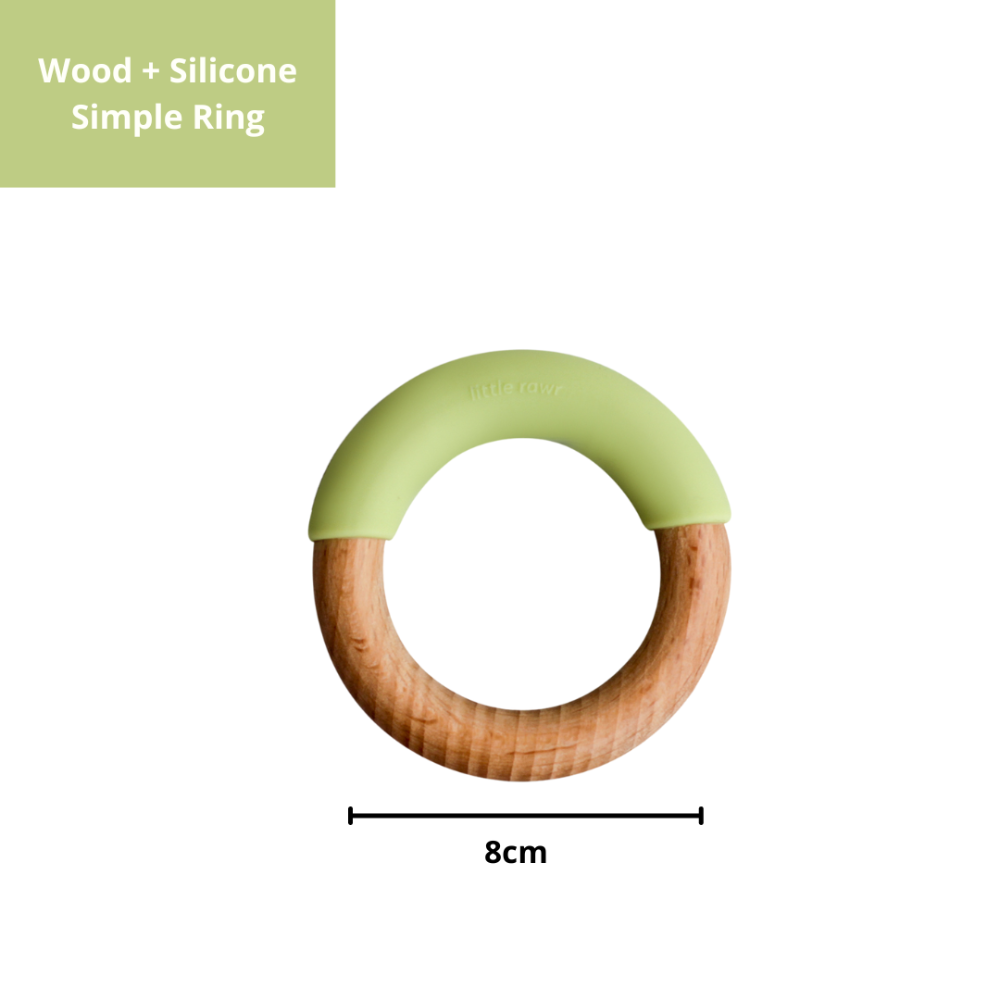 Little Rawr Wood + Silicone Simple Ring