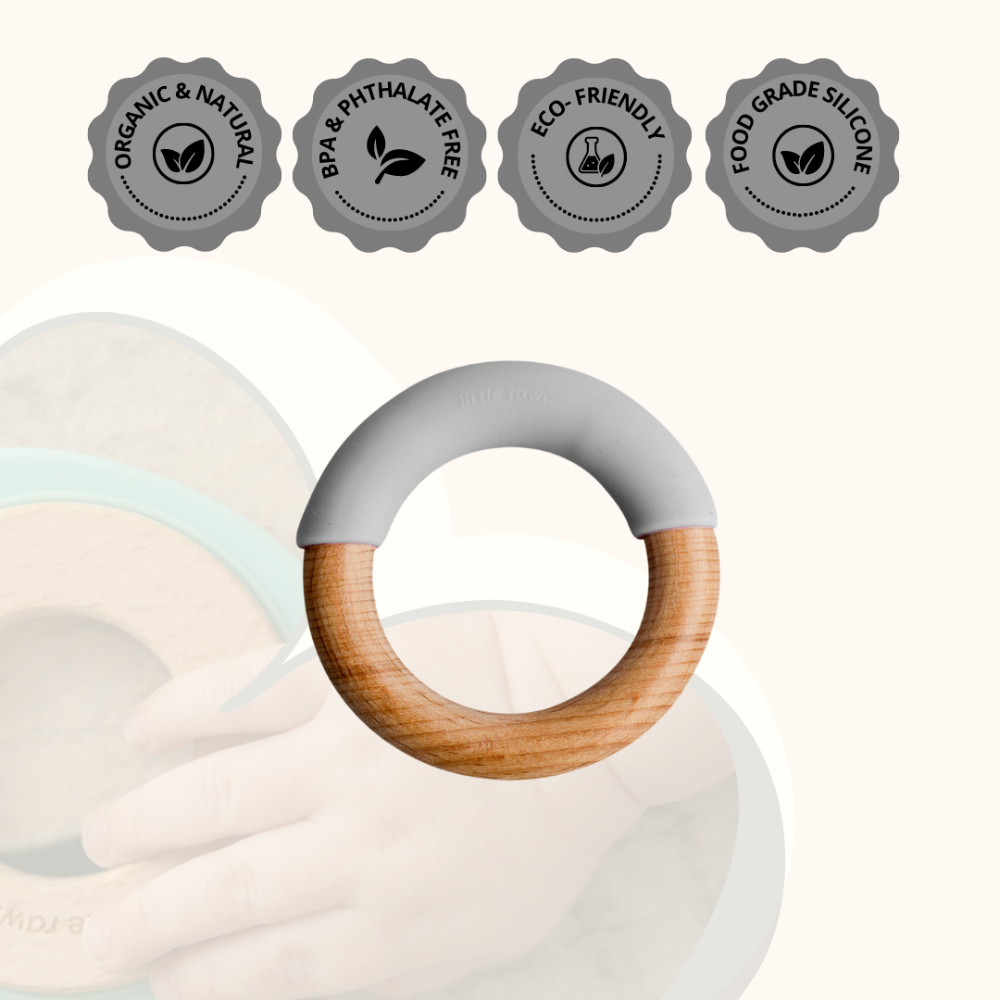 Little Rawr Wood + Silicone Simple Ring