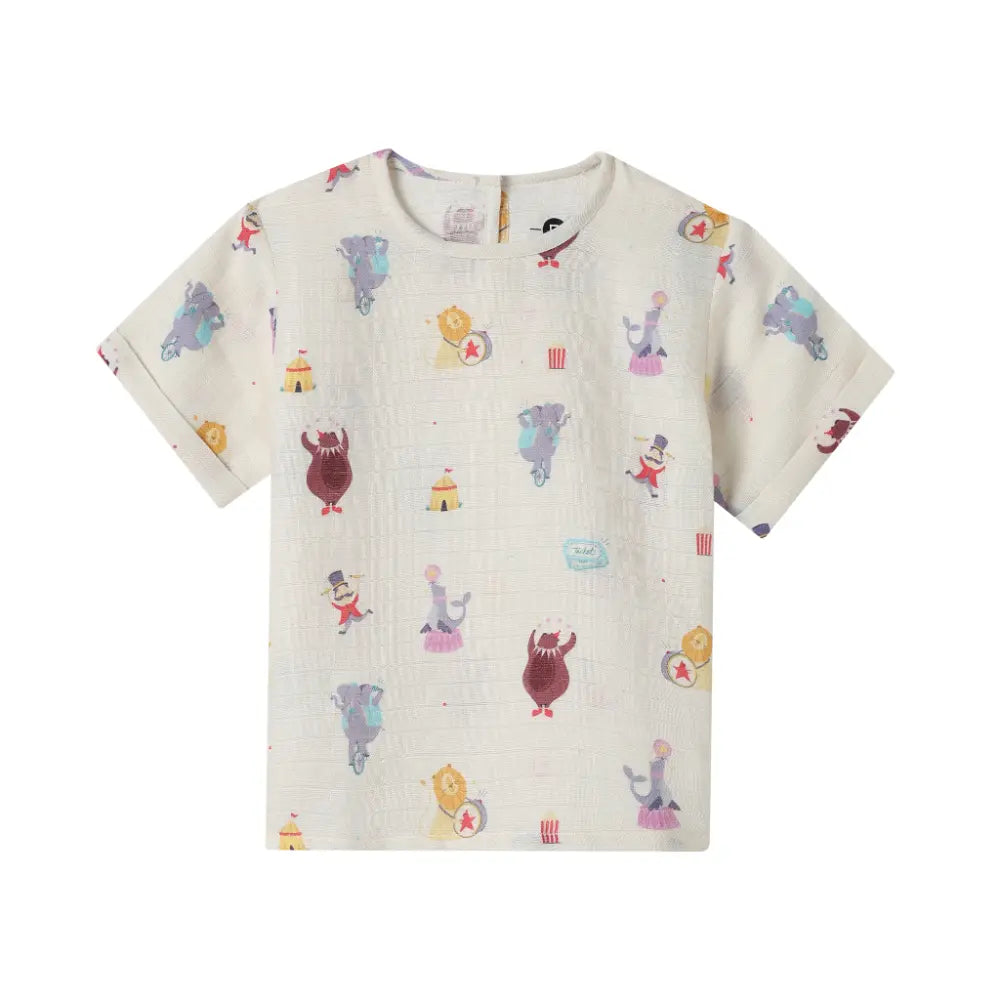 Dulaar Organic Muslin Tee &amp; Shorts Set - Life is a Circus