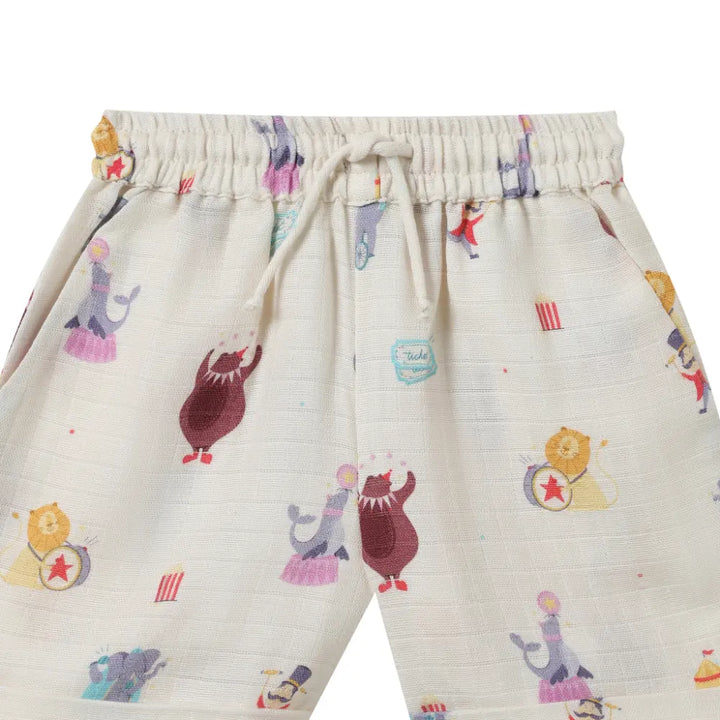 Dulaar Organic Muslin Tee &amp; Shorts Set - Life is a Circus
