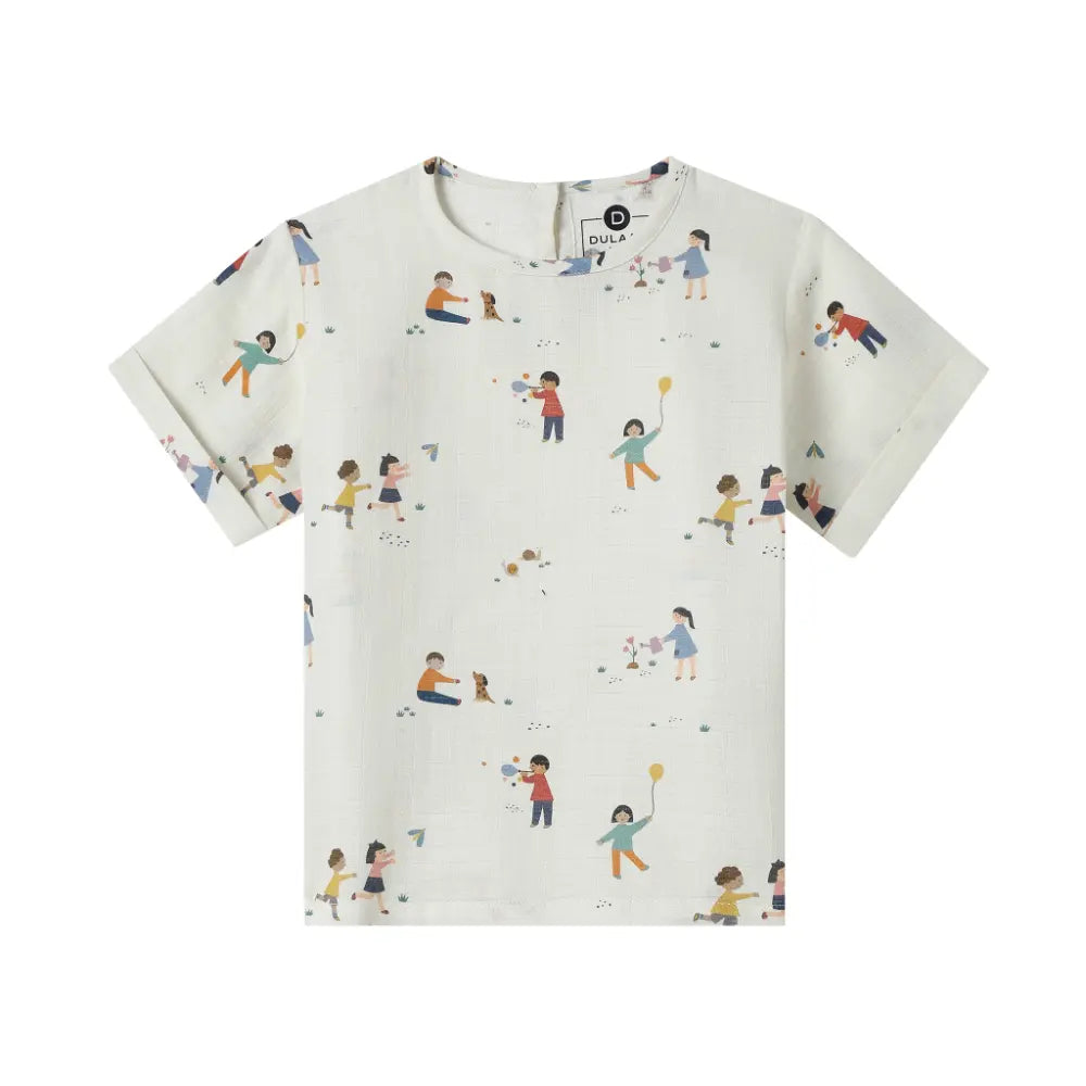 Dulaar Organic Muslin Tee &amp; Shorts Set - Playground Adventures