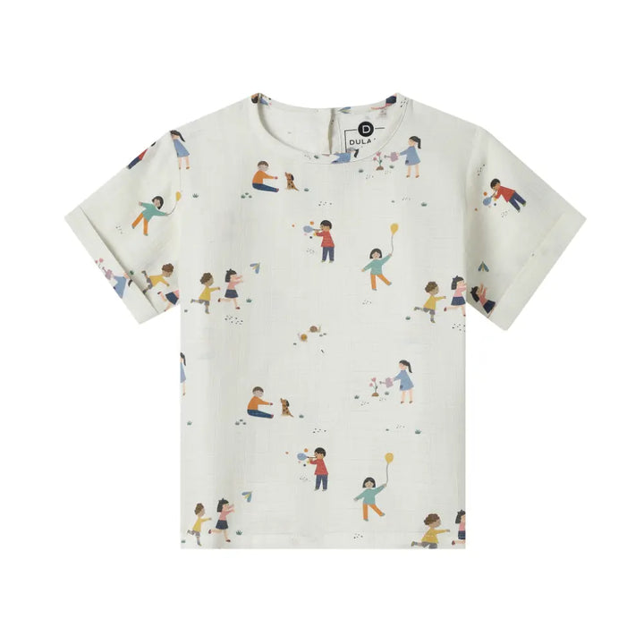 Dulaar Organic Muslin Tee &amp; Shorts Set - Playground Adventures